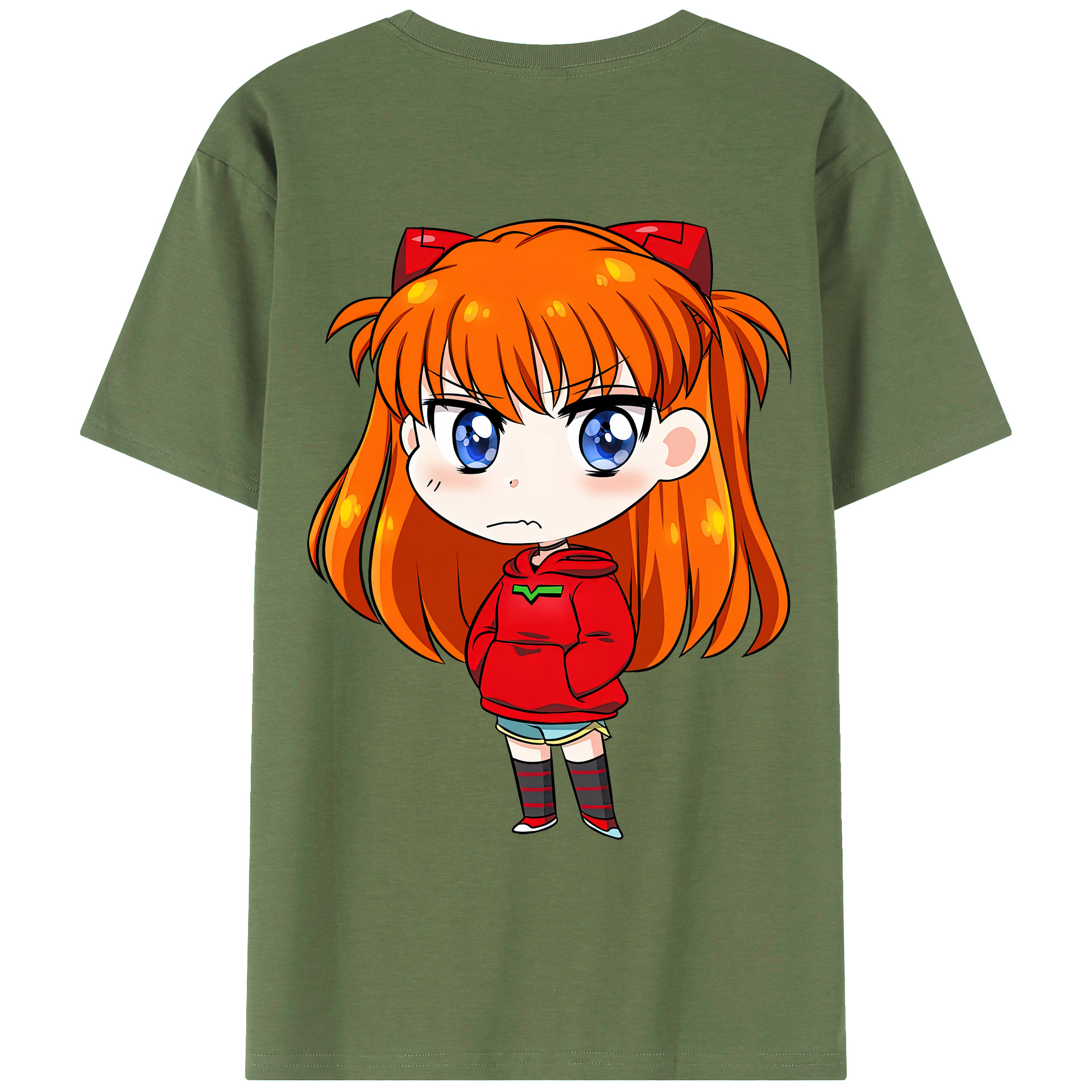 （画像用） EVA 新世紀エヴァンゲリオン 綿100％ メンズ半袖Tシャツ（バックプリント） 通気性